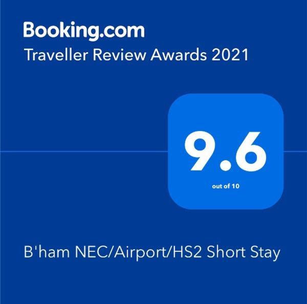 B'Ham Nec/Airport/Hs2 Short Stay Birmingham Ngoại thất bức ảnh